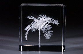 3D-Kristall mit individueller Gravur